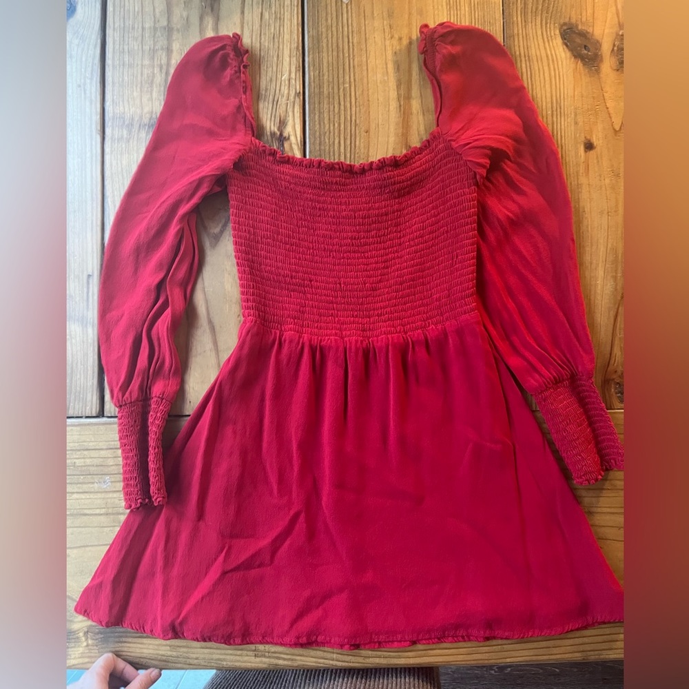 Reformation Kelli Smocked Dress